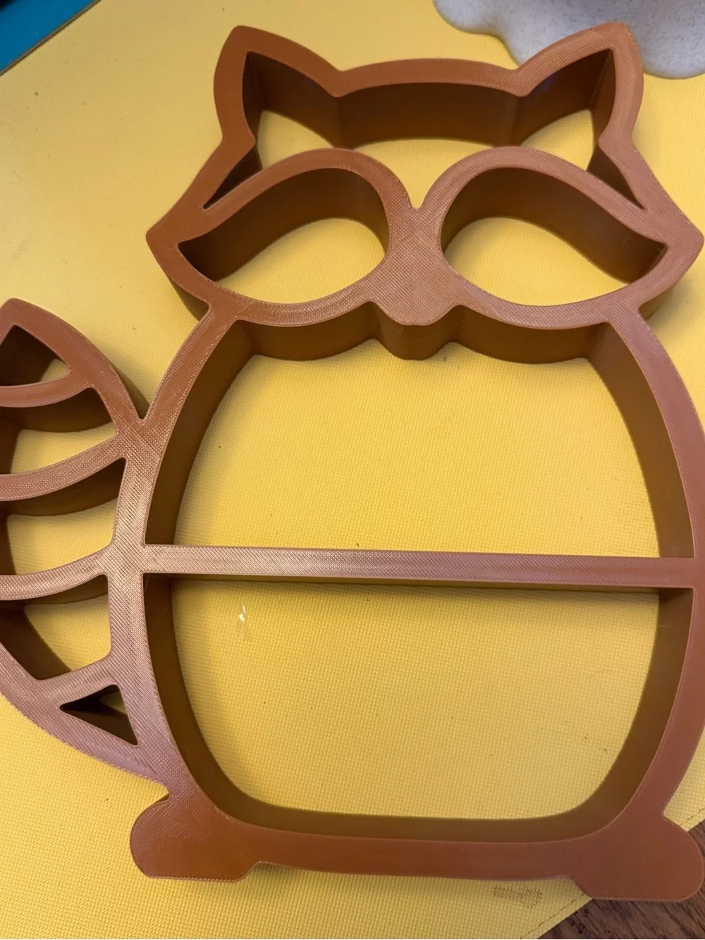 Raccoon Brown Owl Wall or table display Shelf - Decorative Home Wall Decor